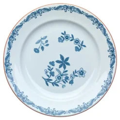 Ostindia Tallrik flat 21 cm blå