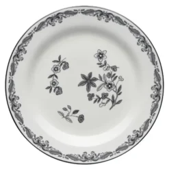 Ostindia Tallrik flat 21 cm svart
