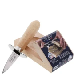 Ostronkniv med träskaft och trähållare