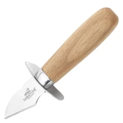 Ostronkniv/parmesankniv 4,5 cm stål/gummiträ