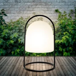 Outdoor Lykta Solcell 43 cm Vit