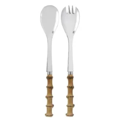 Panda Salladsbestick 2 delar Bambu