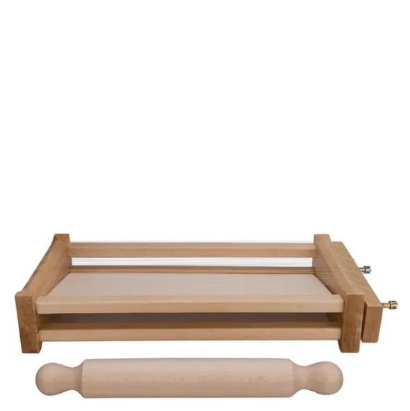 Pastamaskin chitarra med kavel trä