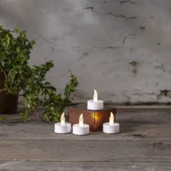 Paulo LED värmeljus med timer 4-pack vit