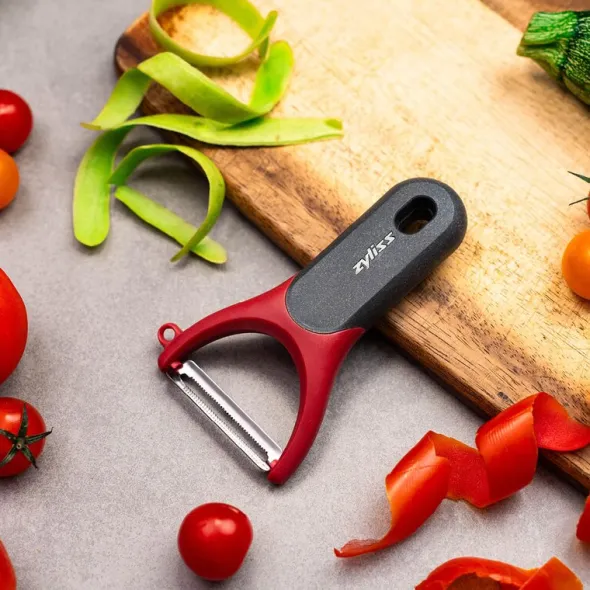 Peelers Y-tomatskalare röd/grå