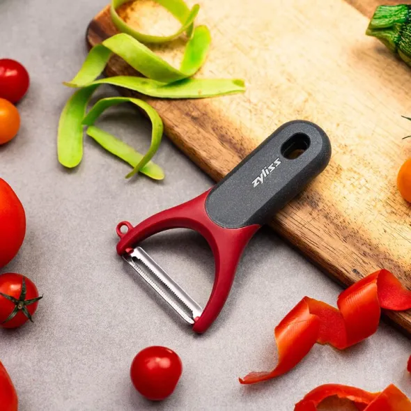 Peelers Y-tomatskalare röd/grå
