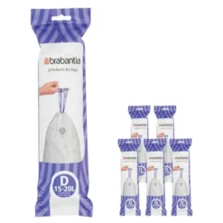 PerfectFit avfallspåsar 15-20 L 120-pack Kod D vit