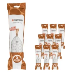 PerfectFit avfallspåsar 10-12 L 200-pack Kod X vit