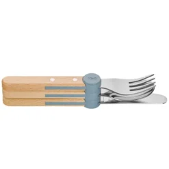 Petit Gourmet barnbestick 3 delar regnblå