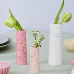 Pipanella Flock vas 3-pack Pink Bouquet
