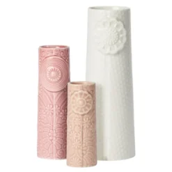 Pipanella Flock vas 3-pack Pink Bouquet