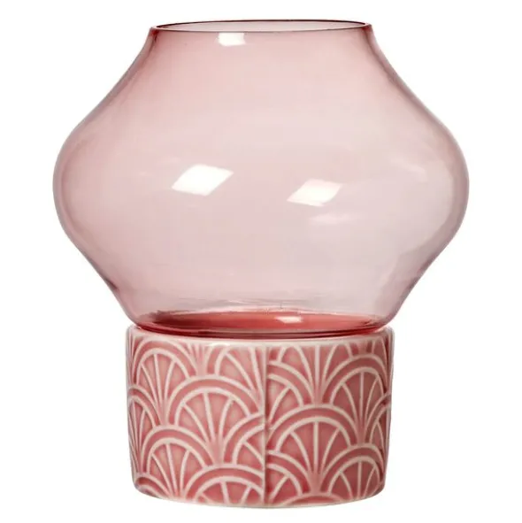 Pipanella sunburst hurricane ljuslykta 10 cm Blush