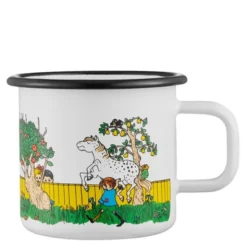 Pippi emaljmugg 37 cl Vägen hem