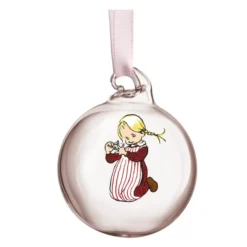 Pippi & Emil dekorationskulor 5 cm 4-pack