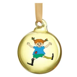 Pippi & Emil dekorationskulor 5 cm 4-pack