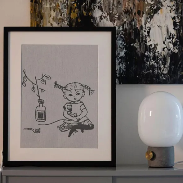 Pippi kökshandduk 35x50 cm Sockerdricka