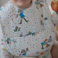 Pippi Långstrump haklapp Födelsedag vit