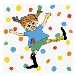 Pippi servett 33x33 cm hoppsansa