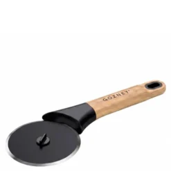 Pizzaskärare 23 cm kolstål/trä