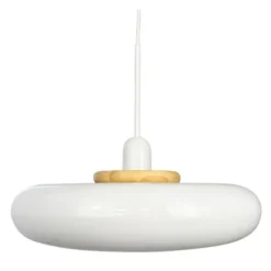 Planet pendellampa 36 cm vit