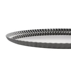 Pleats bricka 31 cm blankt stål