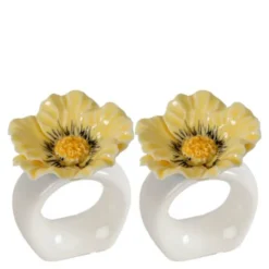 Poppy Servettring 2-pack Beige