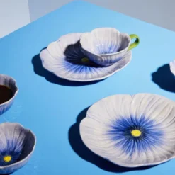 Poppy Tallrik 21 cm Blå