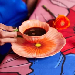 Poppy Tallrik 21 cm Röd