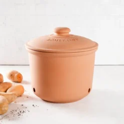 Potatiskruka med lock keramik 25 cm