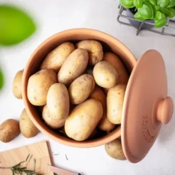 Potatiskruka med lock keramik 25 cm