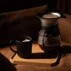 Pour over Bryggare 8 koppar m/löst filter 1 L Svart