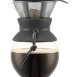Pour over Bryggare 8 koppar m/löst filter 1 L Svart