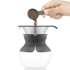 Pour Over Bryggare med filter 4 koppar 0,5 L Svart