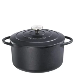 Provence gjutjärnsgryta rund 24 cm 4,2 L svart