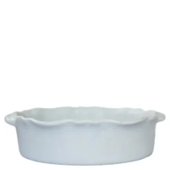 Provence Gratängform Rund 24 cm Vit matt