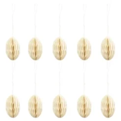 Påsk Hänge Ägg Papp 10-pack Natur