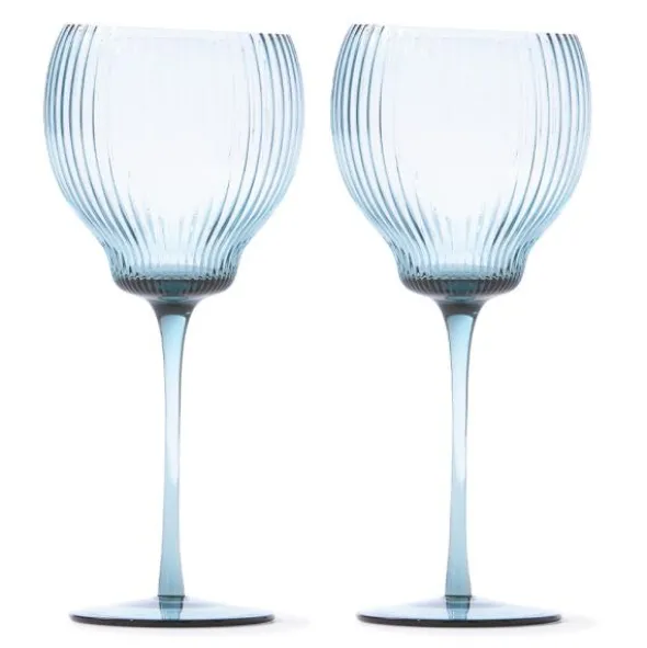 Pum Vinglas 22 cm 2-pack Blå
