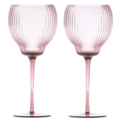 Pum Vinglas 22 cm 2-pack Lila