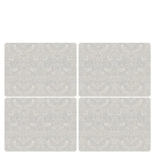 Pure Morris Bordstablett 30x40 cm 4-pack Strawberry Thief grå