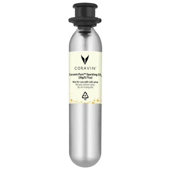 Pure Sparkling CO2-kapslar 6-pack Silver