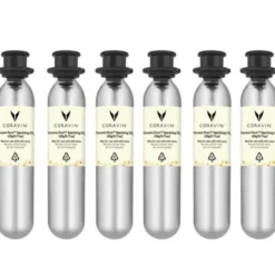 Pure Sparkling CO2-kapslar 6-pack Silver