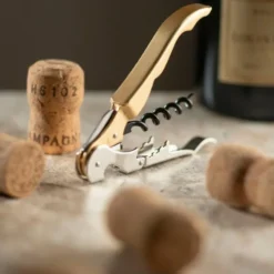 PWC Pulltaps Basic 2F vin och champagneöppnare guld