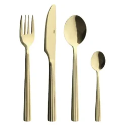Raw Bestick 16-del set Champagne