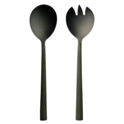 RAW Cutlery salladsset 2 delar matte black