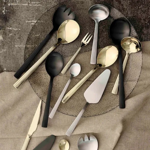 RAW Cutlery sås/potatisked 2 delar champagne gold