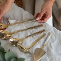 RAW Cutlery sås/potatisked 2 delar champagne gold