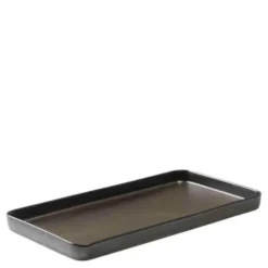 Raw Fat Rektangulär 34x18 cm Brun Metallic