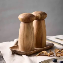 RAW kvarnset med bricka 13,5 cm 3 delar teak