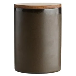 RAW Metallic Brown redskapskruka med lock 15x10 cm teak