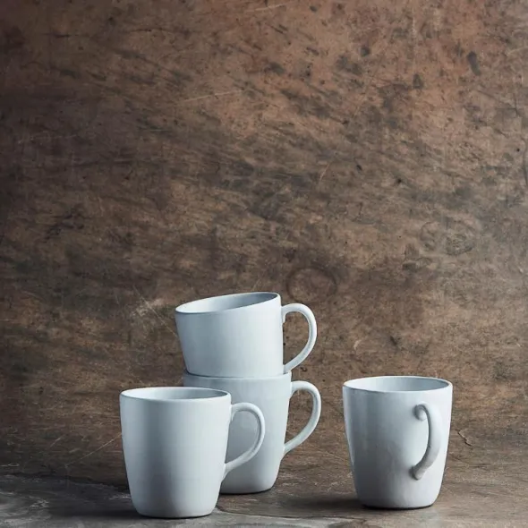 Raw Mugg med öra 35 cl Vit